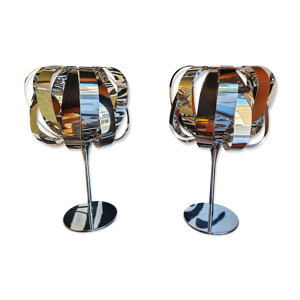 Paire de lampes space