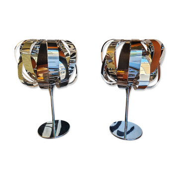 Pair of space age lamps model Eres