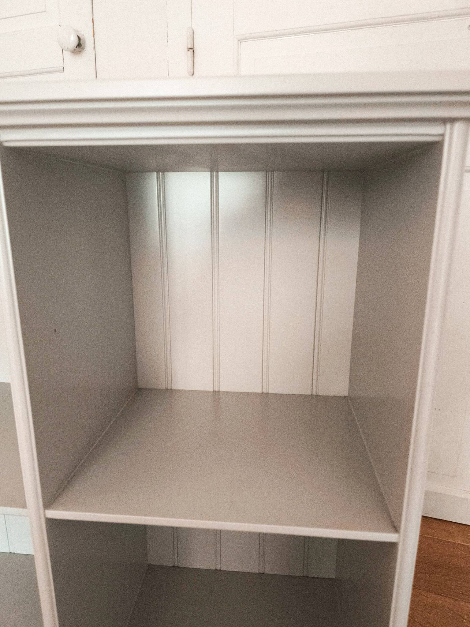 Bibliothèque baudou en bois de hêtre gris clair