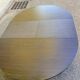 Contemporary round extendable Scandinavian dining table in wenge 1990