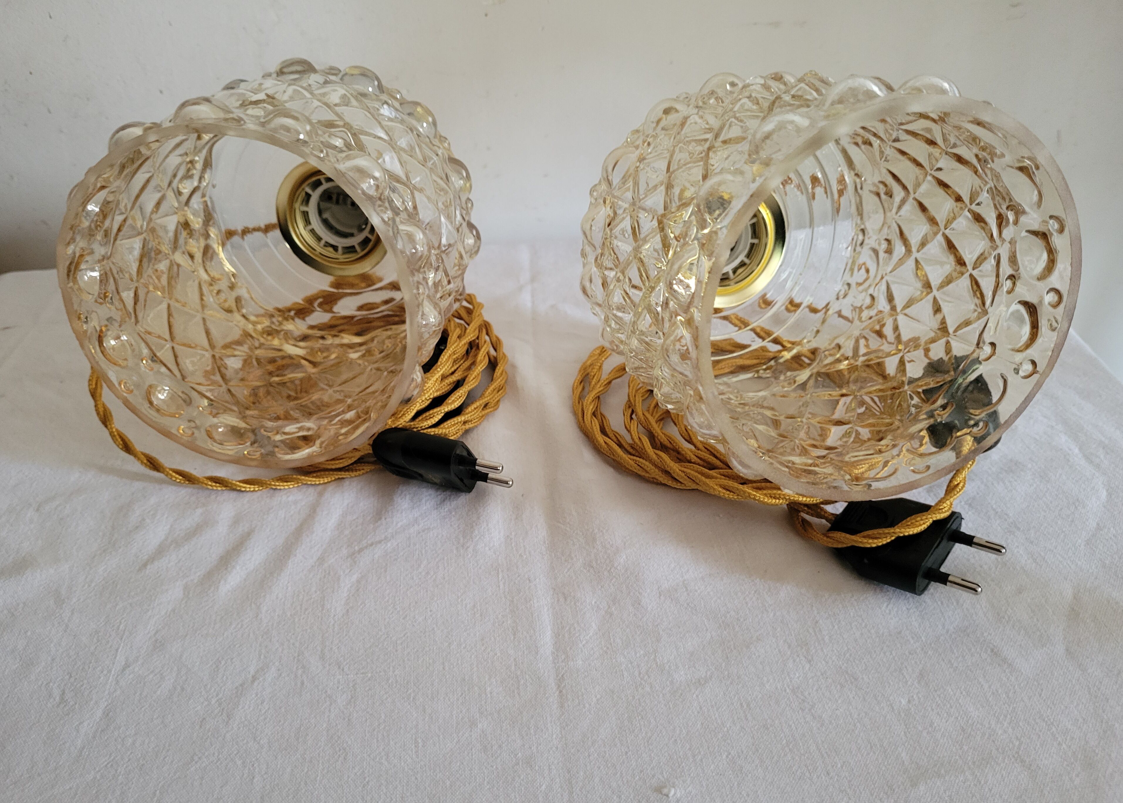 Pair of walking lamps