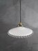 Suspension ancienne en opaline blanche