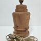 Lamp foot shape potiche solid wood turned vintage