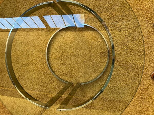 Table à manger en verre Vittorio Introini