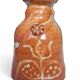 Artisanal Stoneware Vase Folk Art — Signed