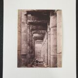 Photographie, tirage albuminé - Abidos, temple de Séthi 1er, Pascal Sébah (1823-1886)