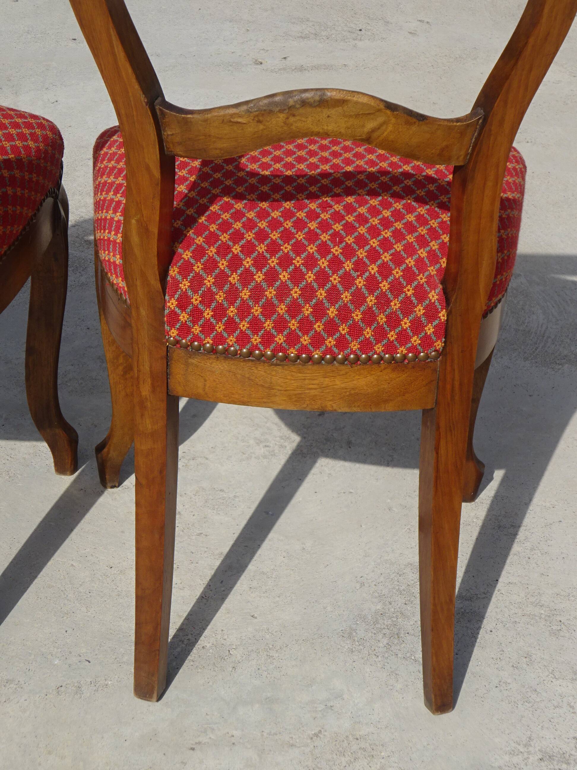 Restored Louis Philippe chairs, set of 2