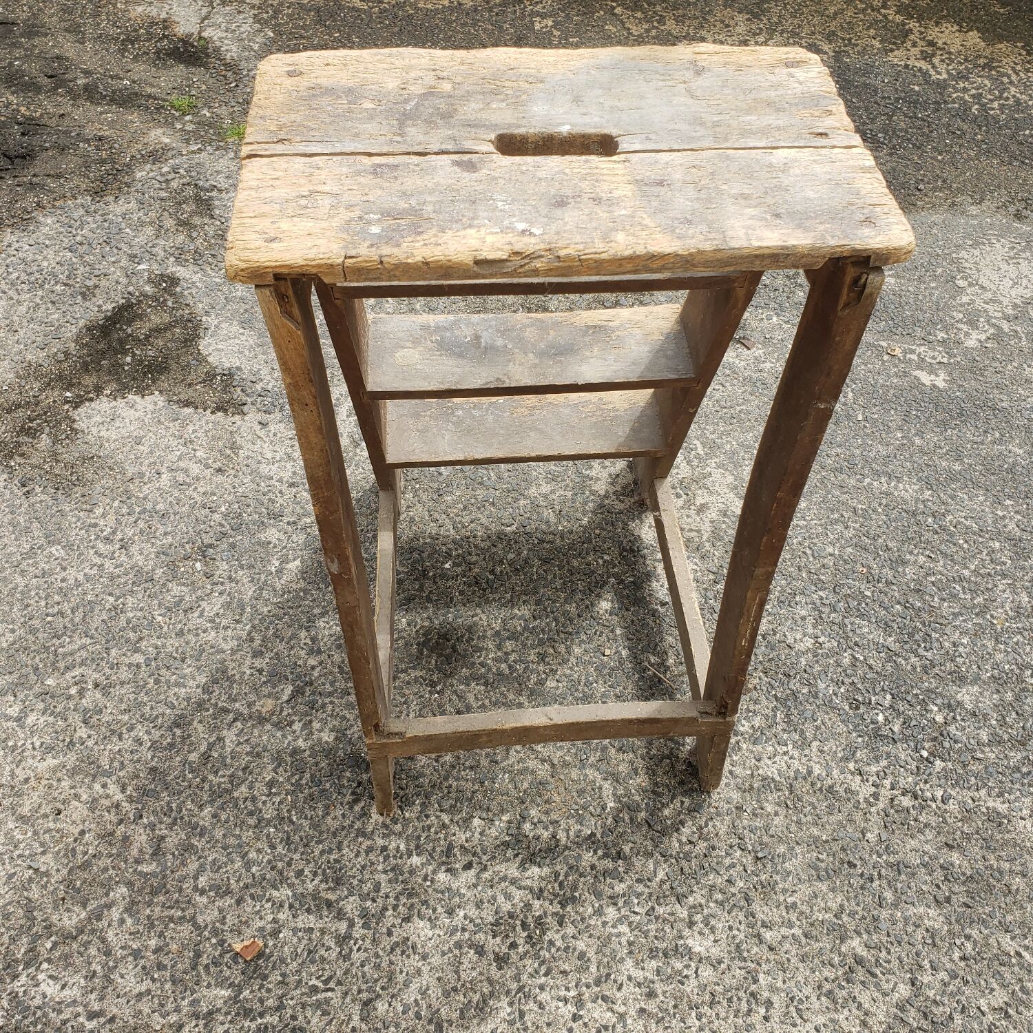 Wooden stepladder