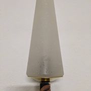 Arlus glass and brass wall lamp, France circa 1960
