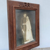 Photograph of couple framed