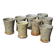 8 stoneware cups/mugs by Gustave Tiffoche