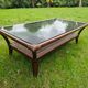 Table basse en bambou et rotin