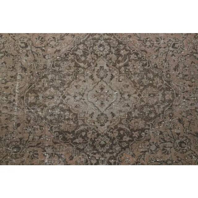 1970s Vintage Persian Handknotted Wool Orange Oversize Area Rug 290x370
