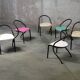 Série de 6 chaises enfant style Hitier - Vintage 1940 1950