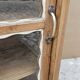Ancien buffet vitré Art déco en teck birman