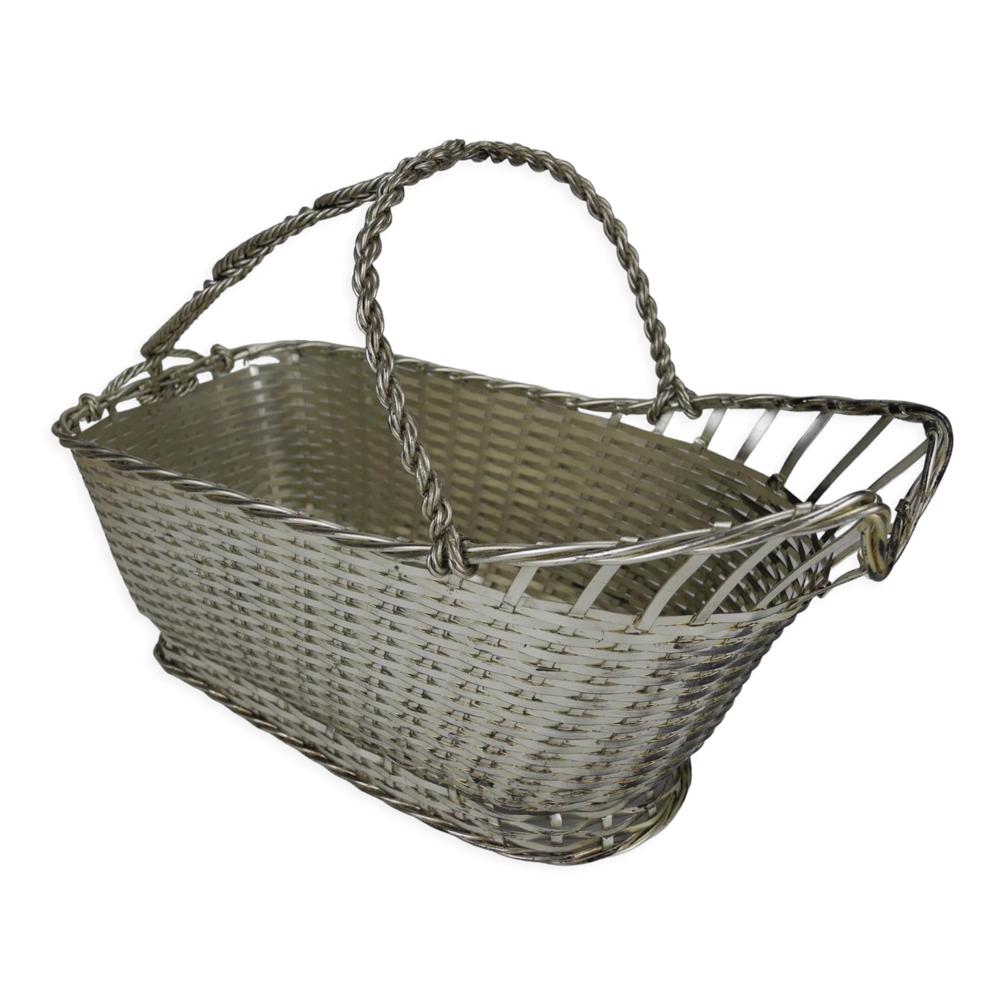 Ancien panier porte bouteille Christofle Gallia