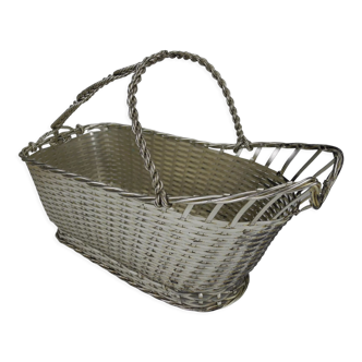 Old Christofle Gallia bottle holder basket