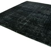 Handwoven Persian Overdyed 292 cm x 386 cm Black Wool Carpet