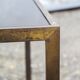 Three small tables in brass and mirrored glass vintage 1960s Italy