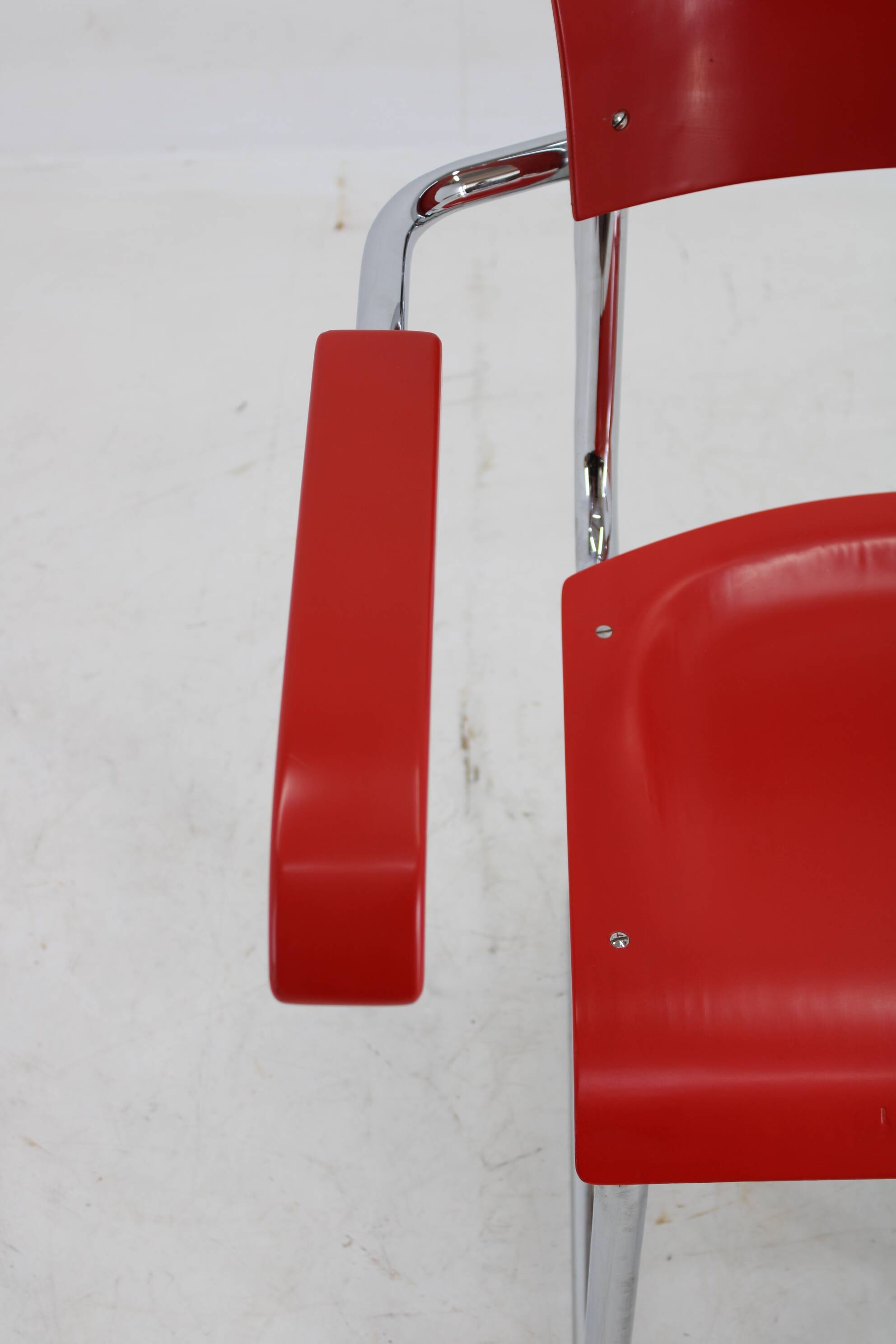 1940s Bauhaus Restored Tubular Armchair, Germany