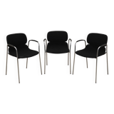 Set of three chairs, Italian design, 1970s, production: Italy