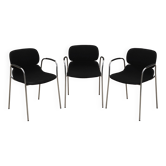 Set of three chairs, Italian design, 1970s, production: Italy