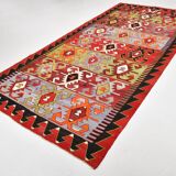 5x11 Colorful Vintage Kilim Rug, Modern Kilim Rug, 158x335Cm,Rare Style Rug