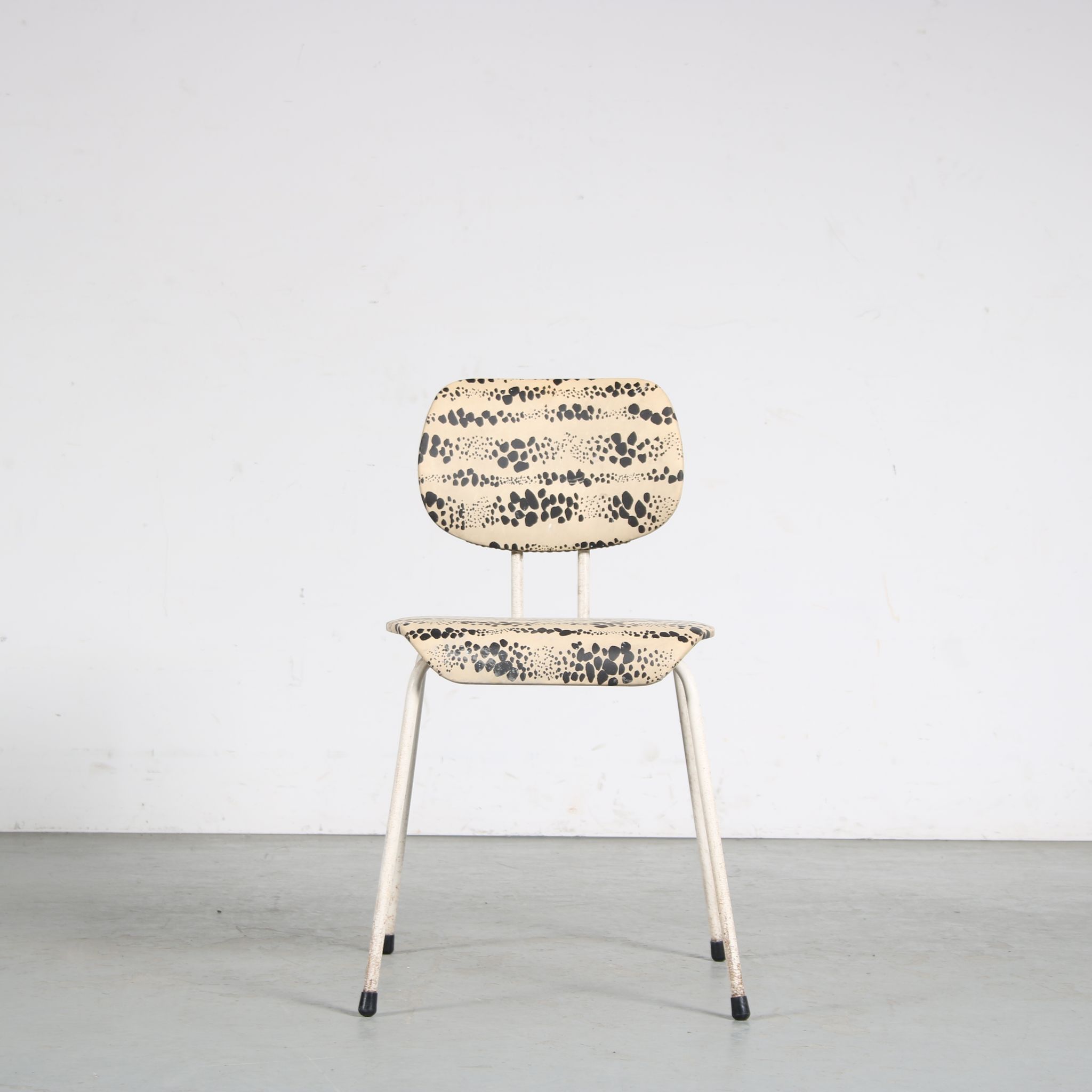 Pair of Willy van der Meeren side chairs for Tubax, Belgium, 1950
