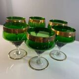 6 verres vintage venitien
