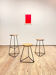 Bar stool in steel and oak