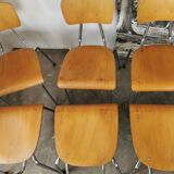 Set of 6 stackable chairs 1970