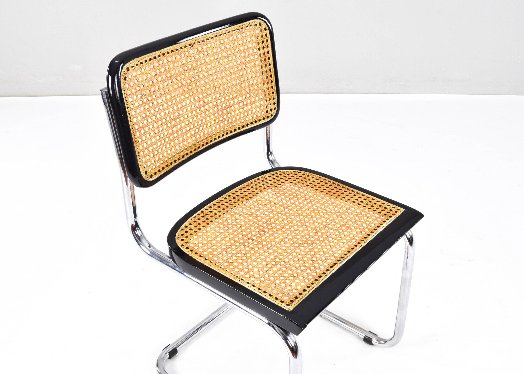 Set of Four Mid-Century Modern Italian Marcel Breuer B32 Cesca Chairs, 70s