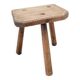 Tripod stool rectangle corners cut corners
