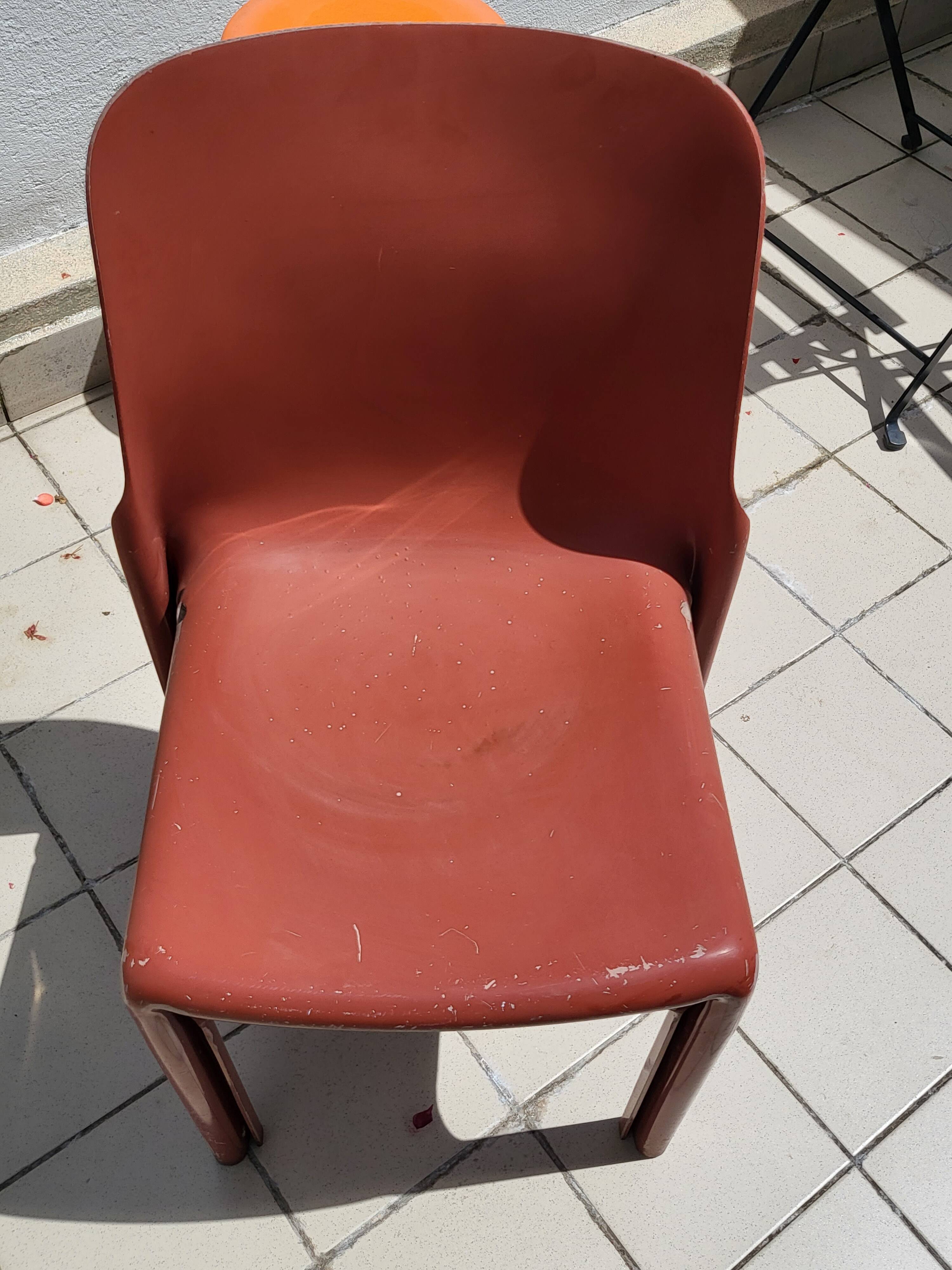 2 Artemide Selene chairs by Vico Magistretti