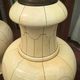 Jean Roger in Paris. Pair of ceramic baluster lamps decorated with arches and ivory imitation