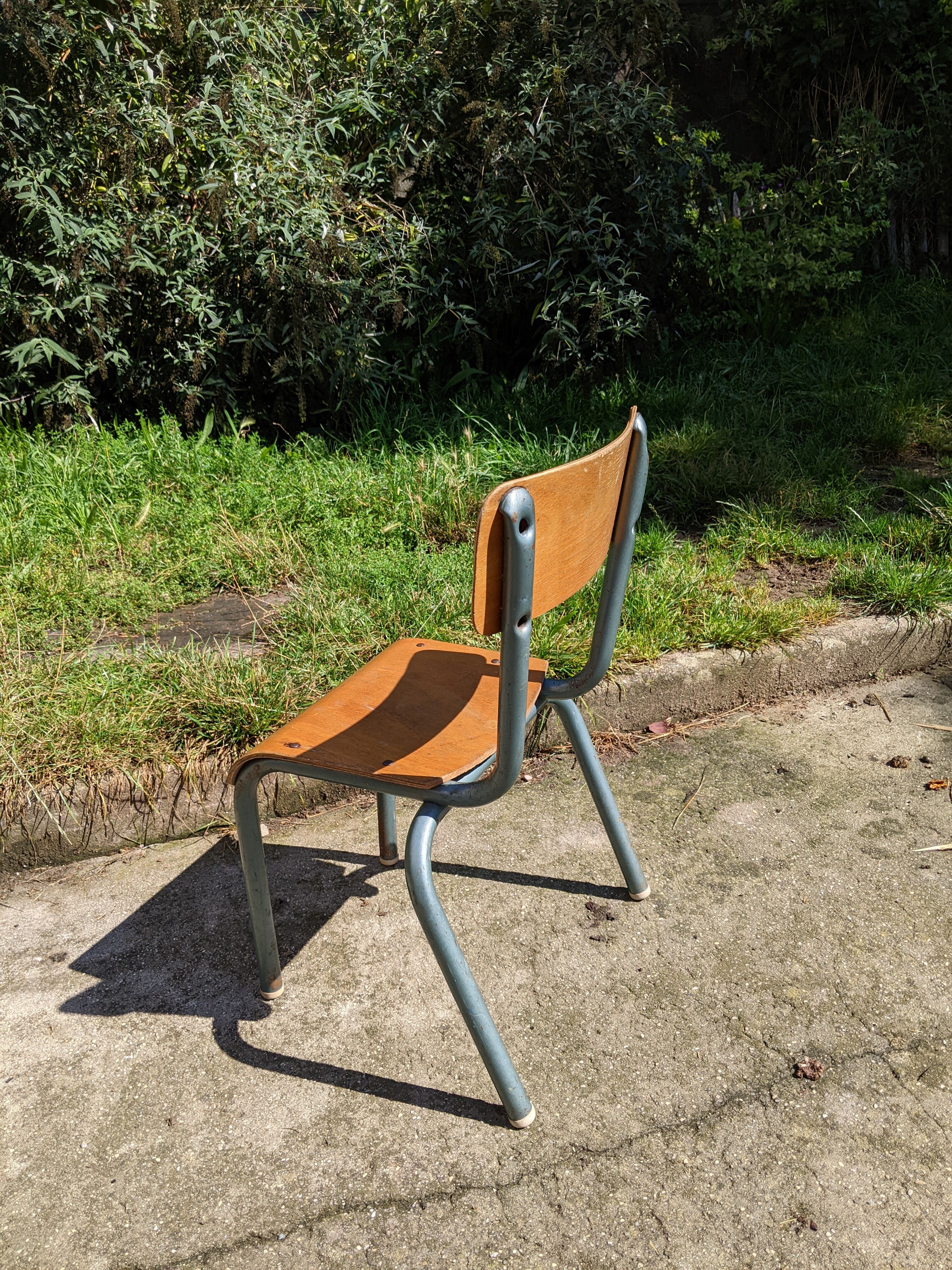 Old mullca 511 school chair for small child vintage nursery
