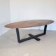 Table à manger ovale en noyer massif 260x120 - Bert Plantagie