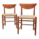 Ensemble de 2 chaises en teck par Peter Hvidt et Orla-Molgaard Nielsen