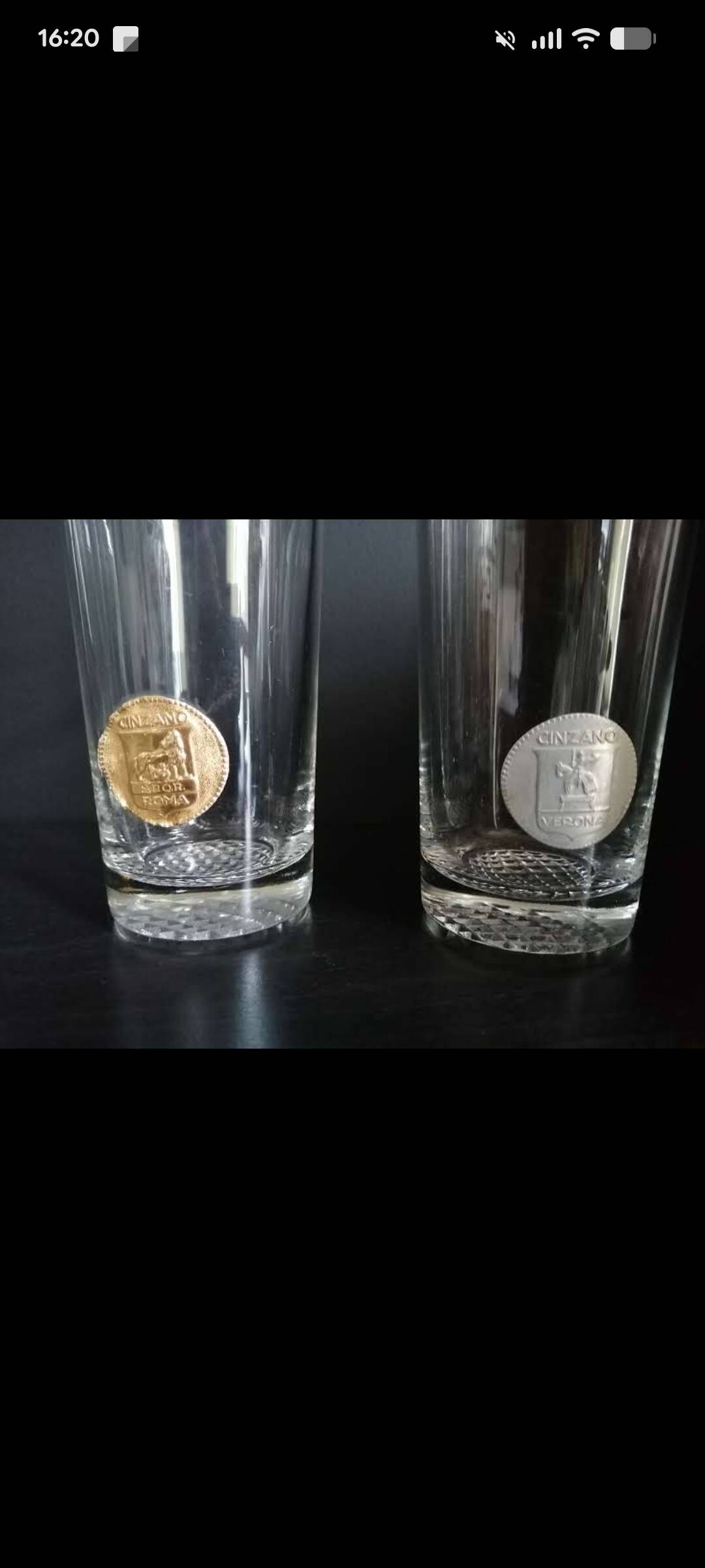 Lot de verres vintage italiens