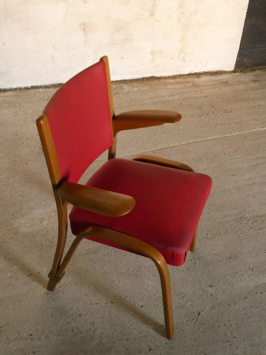 fauteuil Bow Wood, Steiner, 1950