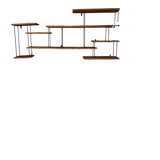 Industrial style wall shelf