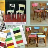 5 chairs bistro Baumann 60s