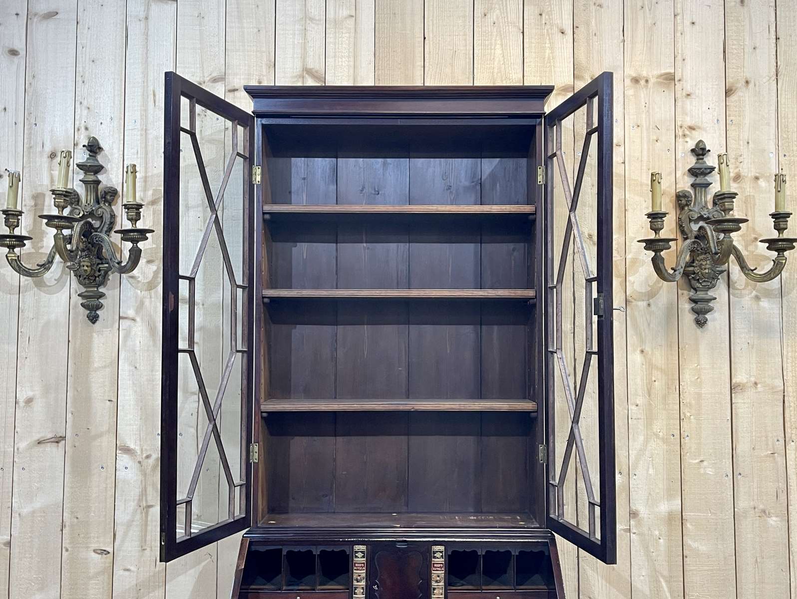 English mahogany scriban nineteenth