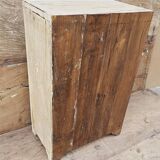 Ancien chevet - cabinet tribal en teck birman