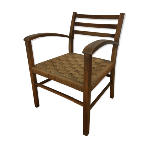 fauteuil bois et corde