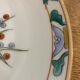 Assiette décor grenade porcelaine Asie