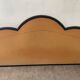 Large vintage brass and glazing bead mirror