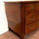 Louis XV curved chest of drawers in solid walnut Period 18th century
