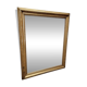 Miroir antique français à cadre doré en ondulation, fin des années 1800