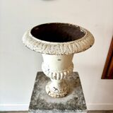 Medici pot in white cast iron - shower base
